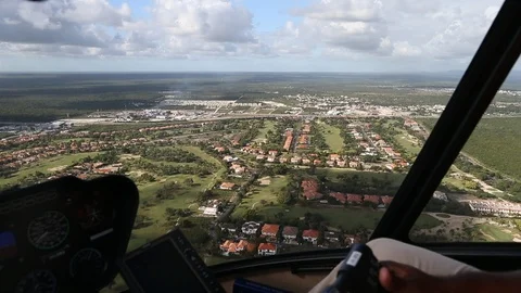 Helicopter flight Stock Footage 99921270