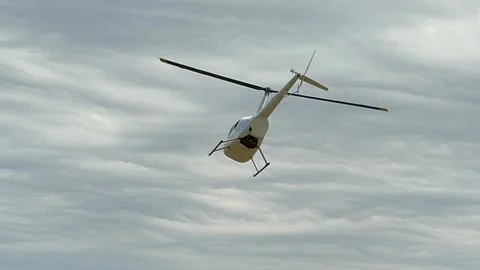 Helicopter flight Stock Footage 155578809