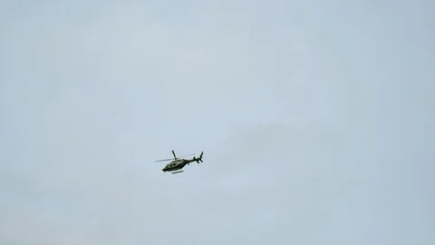 Helicopter Flight High In The Sky. 스톡 동영상 103234646