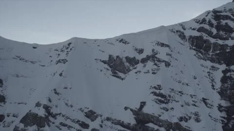 Helicopter flight over the Alps Video stock 220752497