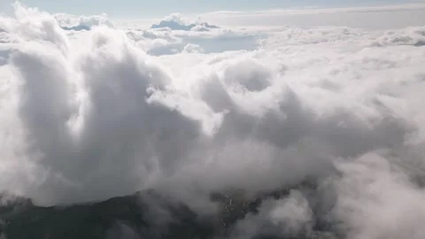 Helicopter flight over incredible epic mountain landscape winter snow cover.. Stock Footage 285309615
