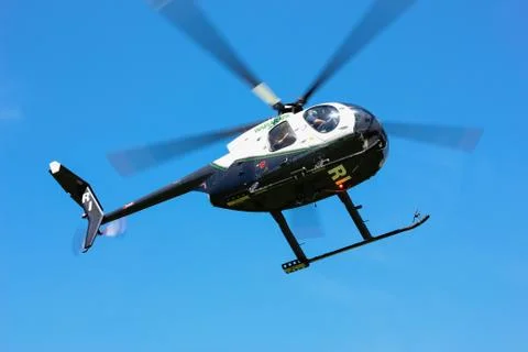 Helicopter flight Fotos de archivo