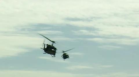 Helicopter fly-by Stock-Footage 56204973