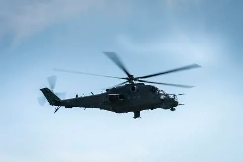 Helicopter on the fly Stock Photos
