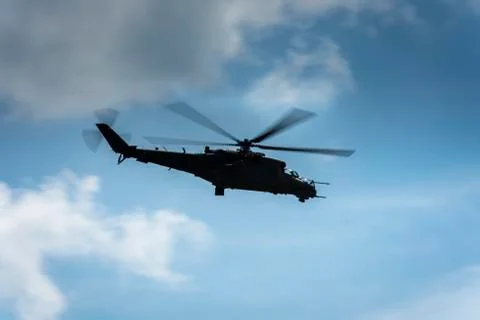 Helicopter on the fly Stock Photos