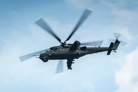 Helicopter on the fly Stock Photos