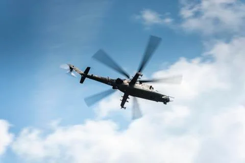 Helicopter on the fly Stock Photos