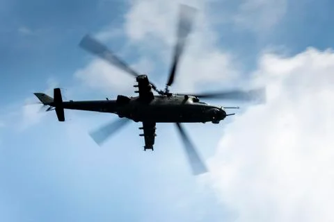 Helicopter on the fly Stock Photos