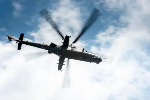 Helicopter on the fly Stock Photos