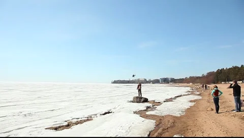 Helicopter fly tracking shot Stock-Footage 3833304