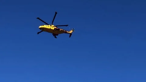 Helicopter flyby Stock Footage 111182992
