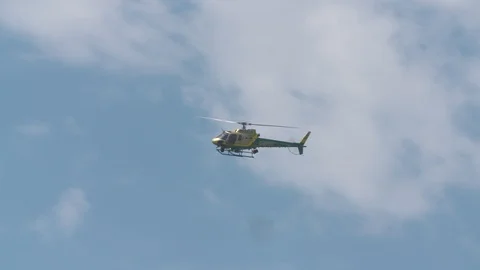 Helicopter flying by 2 Stock Footage 106593360