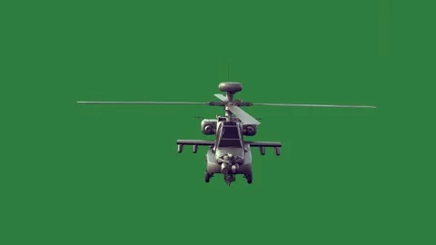 Helicopter flying in the air on small plane through figure Stock Footage 335987996