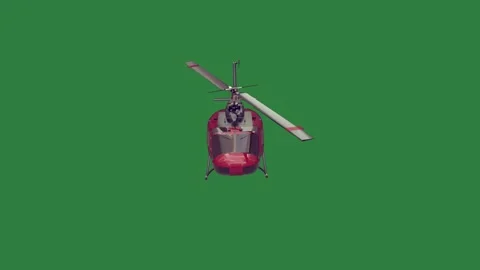 A helicopter is flying on and through the air in scene illustration Stock-Footage 335978408