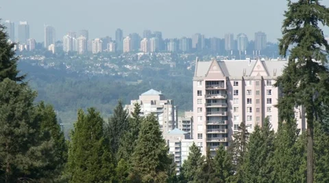 Helicopter flying close to high-rises. Вертолет в городе. Stock Footage 46688277