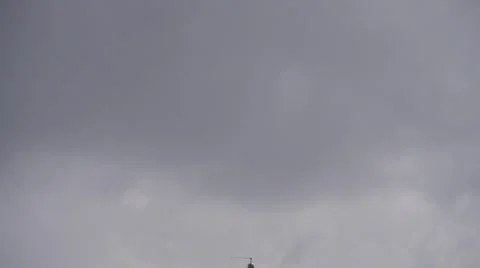 HELICOPTER flying directly towards camera Stock Footage 51140560