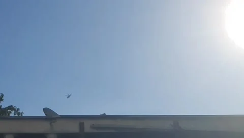 Helicopter Flying Downward Stock-Footage 337228426