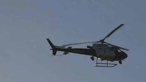 Helicopter flying Video stock 166805446