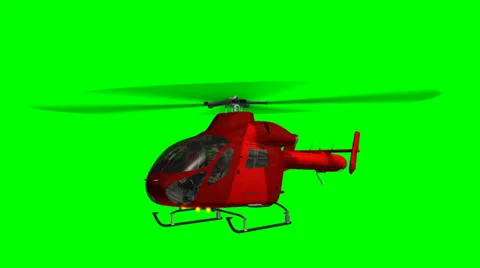 Helicopter flying - green screen Video stock 35522243