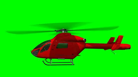 Helicopter flying - green screen 스톡 동영상 35522398