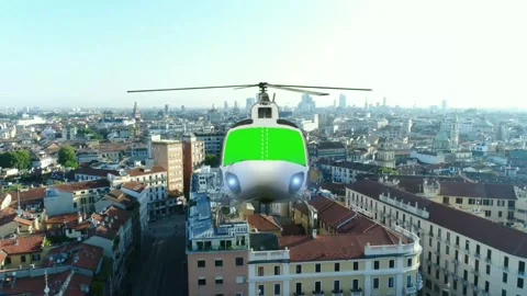 Helicopter Flying Green Screen window stock video footage 库存影片 278142960