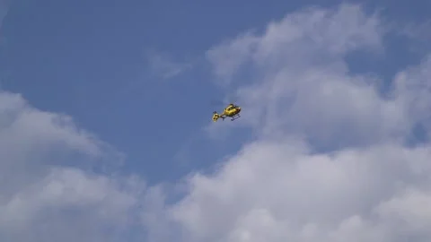 An Helicopter flying over Berlin Stock Footage 219473630