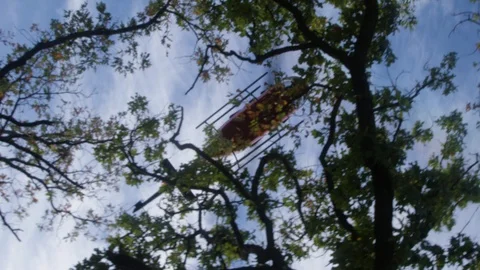 Helicopter Flying Over Trees 4k Stock Footage 103978299