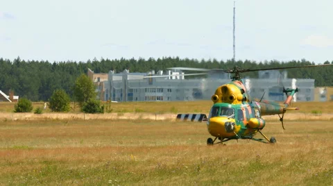 Helicopter flying in the sky Stock Footage 52403910