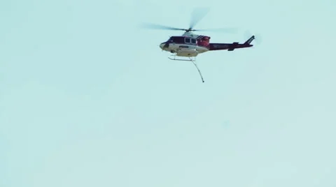 Helicopter flying through sky 2 Video stock 54642509