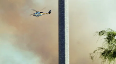 Helicopter flying through sky 4 Stock-Footage 54642518