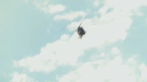 Helicopter flying through sky 5 Video stock 54642416