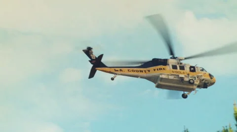 Helicopter flying through sky 9 Stock-Footage 54642358