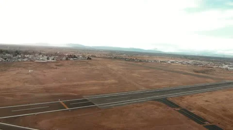 Helicopter flyover airport Video stock 10865207