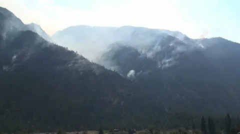Helicopter Forest Firefighting Stock Footage 12746754