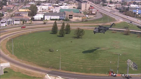 Helicopter Freeway Field Stock Footage 37278027