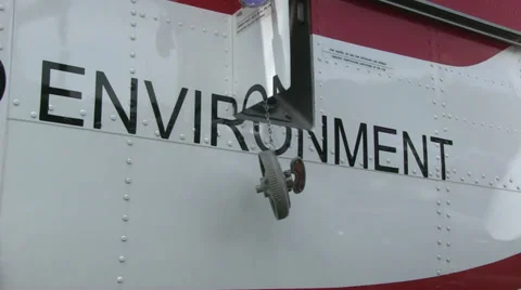 HELICOPTER GAS CAP REFUELING ENVIRONMENT Stock Footage 29152821
