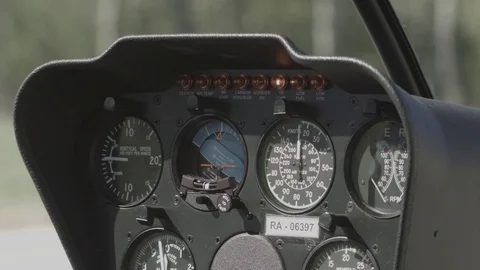 Helicopter in hangar Stock Footage 81393306