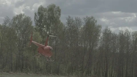 Helicopter in hangar Stock Footage 81393680
