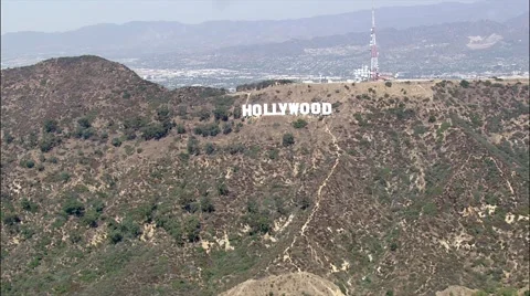 Helicopter Hollywood Stock Footage