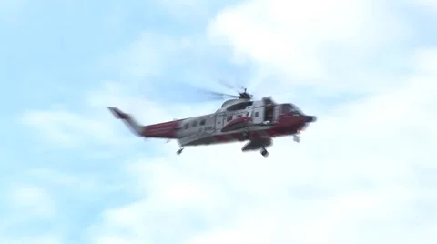 Helicopter Hover Stock Footage 4499064