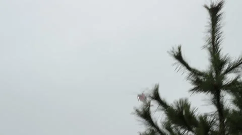 Helicopter Hovering Over Shipyard 2 Stock Footage 47460545