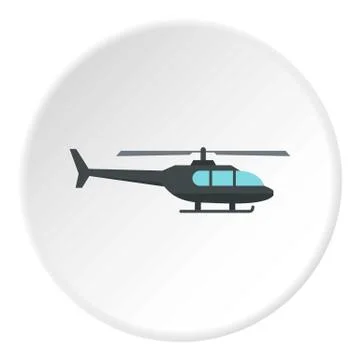 Helicopter icon circle Stock Illustration