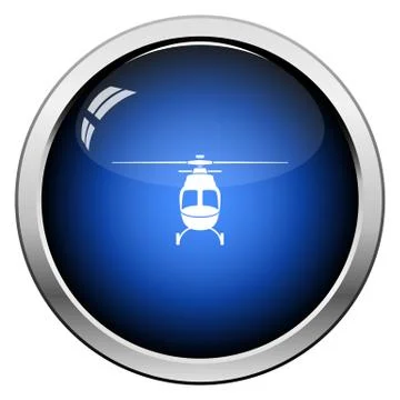 Helicopter icon front view Illustrazione stock