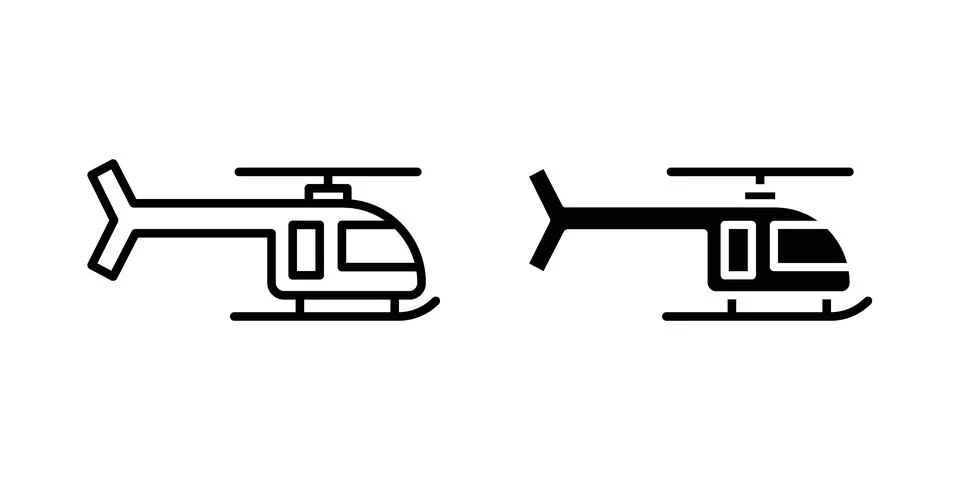 Helicopter icon graphic element. web icon set Stock Illustration