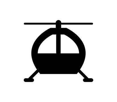 Helicopter icon illustrated in vector on white background helicopter icon ... Stock Photos