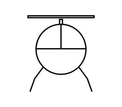 Helicopter icon illustrated in vector on white background helicopter icon ... Stock Photos