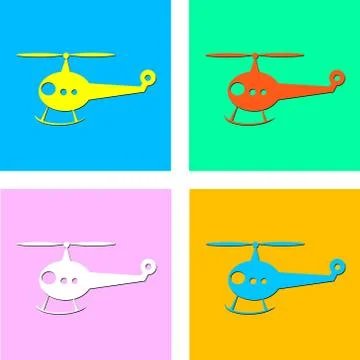 Helicopter icon Stock Illustration