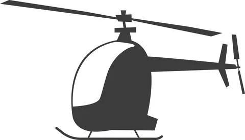Helicopter icon sign. Illustrazione stock