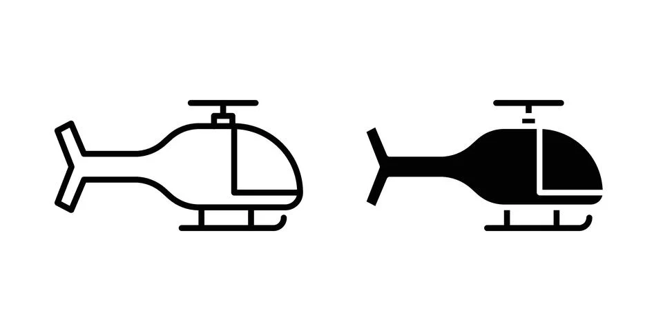 Helicopter icon vector design illustrations Stock Illustration