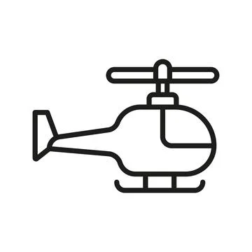 Helicopter icon vector design templates simple and modern Stock Illustration